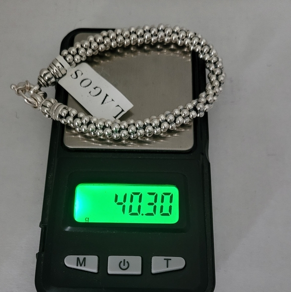 LAGOS Sterling Silver 7mm Caviar Rope Bracelet, size 7 - Picture 6 of 9